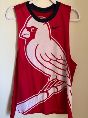 Nike Red and White St. Louis Cardinals Baseball Graphic Tank Top